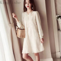 [Kingfishe]여성 봄 가을 빈티지 원피스 롱 원피스 Kingfishe dian251129fg3