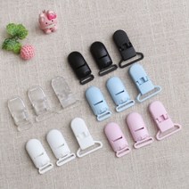 짱패브릭 (10개)플라스틱멜빵집게 클립-3size, 15mm연핑크, 10개