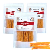 멍도락 국내수제간식 소힘줄스틱 소힘줄 100% 치아치석관리 스트레스해소 강아지껌, 소고기, 3개
