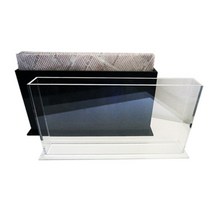 글루텐 직사각 유산지꽂이 (투명/블랙), 투명