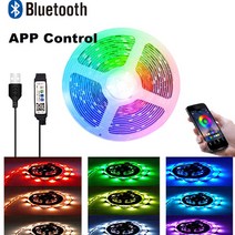 모니터LED라이트 RGBIC 스마트 LED 조명 WS2812B 테이프 5050SMD 블루투스 적외선 빛나는 장식 피타 램, 05 5050-app control_07 20m