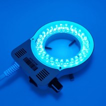 LED 현미경 램프 고리형 입체 산업용 광원 카메라의 CCD WR63HW 추가 보조기 등에 라이트 불빛, 610W, (화이트)껍데기 자색광용 맞춤