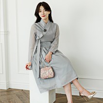 생활한복에 생활한복을 더한 철릭 원피스 빅사이즈 퓨전 명절 의상