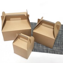 정사각 네이비 선물상자 ( 1호 2호 3호 ) 쿠키 마카롱 케이크 포장상자 답례품, 정사각 크라프트 (2호)