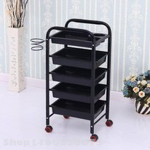 미용 서빙 사무 카트 3층 미용실 트롤리 선반 도구 카트 이발소 헤어 파마 염색 상업용 4 륜 제품, 한개옵션1, 10 31x37x82cm   10
