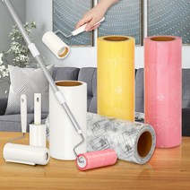 이불먼지제거용 테이프청소기 고양이털청소테이프 리필용 강아지털용 검정색옷용 쿠션, 클리너손잡이3단T형16