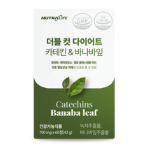 뉴트라라이프 더블 컷 다이어트 카테킨&바나바잎 60정 (1개월분), 2개