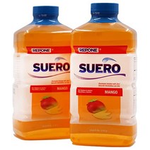 REPONE SUERO 아연 함유 전해질 용액 재수화 미네랄 및 영양소 복원 망고 맛 33.8 Fl Oz(2개 팩)