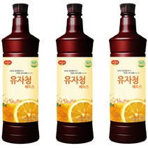광야식품 유자청 베이스 970ml, 3개