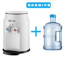 냉온수기 소형 정수기통 사무실 가정용 페트병 생수통, 냉온수, 화이트 5L