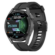 DT3+1.36인치 고화질 블루투스 통화 스마트워치 오프라인 결제 NFC 도어카드 심박수 혈압 선물, 블랙, 규격 없음