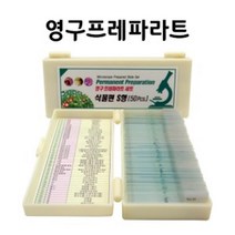 현미경슬라이드 식물세포 50종 과학키트 초등학교 관찰용파라트 미세구조 영구 생물체