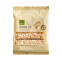 ORGA 간식 현미튀밥 강정 (105g) 탕비실 회사 어린이 성인 캠핑 차박 홈파티 영화 선물, 7개