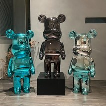베어브릭 피규어 대형 아트토이 1000% 저금통 50cm, 50cm  실버