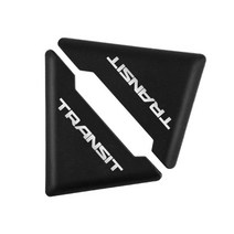 2PCS 실리콘 자동차 차량용 도어 코너 커버 범퍼 Anti-Scratch Protector for Ford Transit mk6 mk7 악세사, 01 Transit Black