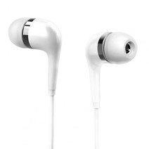 유선 이어폰 In-ear 스마트 폰 용 마이크가있는 범용 3.5mm 스테레오 스포츠 헤드셋 헤드폰 휴대용 오디오 비디오, 02 White, [02] White