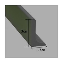 샤워부스 물막이 프로파일 화장실 물튐방지 샤워실 욕조 쫄대 욕실 바닥 샤워 댐 액세서리 실리콘 건식 및 습식 분리 물 유지 스트립 홍수 배리어 도어 스토퍼 가드 차단기, gray_60cm, gray_60cm