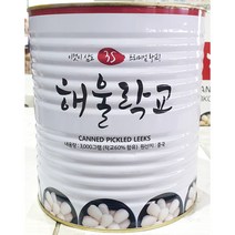 락교 삼도 SSS 3kg 일본락교 통조림 업소용 대용량 락교캔, 6개