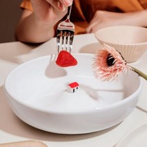HACHO_ 볼 내추럴트레이 유리쟁반 면그릇 믹싱샐러드볼 업소용식기 우드트레이, 소형-하트