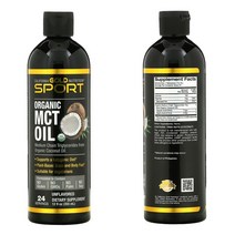 캘리포니아골드뉴트리션 유기농 MCT 오일 355ml, 1