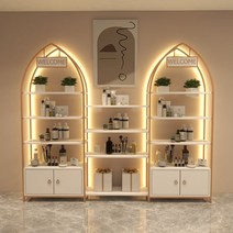 화장품 진열장 네일샵 미용실 제품 쇼케이스 LED, 폭300x두께30x높이200 램프 있음