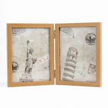 접이식 2단 양면 액자(5x7) / 분할 스토리액자, GTS16448