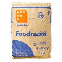 대한제당 푸드림 백설탕 15kg정백당설탕, 대한제당 백설탕 15kg