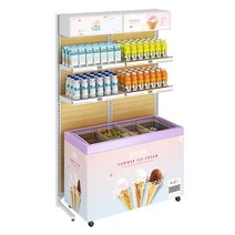냉동평대용 진열대 아이스크림가게 편의점 벽면 선반, 단면 600 서브프레임-1650