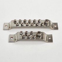 2단 접지 접지부스바 접지단자 접지단자대 석도금 볼트도금 ( 2단 3T X 6P 2단 3T X 12P 2단 3T X 14P )
