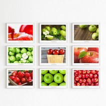 바인 행운의사과 알루미늄액자 A4 20종, 무광화이트/10