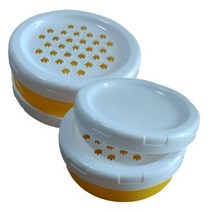 투에이산업 원형 강판 2p + 뚜껑 4p, 옐로우, 5세트