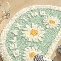 부드러운 극세사 반달매트 6종 모음, 플라워 반달매트 중