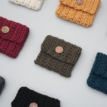 마들렌 카드 지갑 -코바늘 키트/ 브라운멜란지