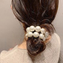 왕 진주 펄 헤어 머리끈 2종 H010S