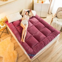 부드러운 접이식 두꺼운 양털 매트리스 학생 기숙사 침실 킹 사이즈 싱글 더블 침대 바닥 수면 매트