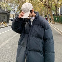 남자 숏 패딩 캐주얼 대학생 겨울점퍼 오버핏 20대