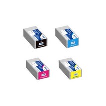 EPSON 컬러잉크SJIC22P (K/C/M/Y) TM-C3500전용잉크, 페잉크 박스_SJMB3500