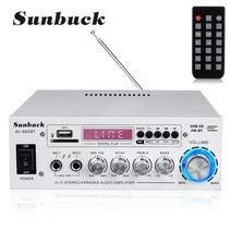 av 리시버 앰프 엠프 블루투스 매장용 AV 올인원 진공관 ak380ak370ak170 파워 오디오 노래방 홈 시어터 2 채널 클래스 d usbsd aux 입력, 12v 2a 어댑터