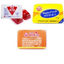 오뚜기 일회용 버터후레쉬 디스팬팩 딸기쨈 디스팬팩 메이플시럽 디스팬팩 묶음