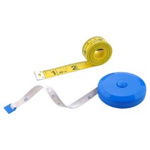 바느질 직물에 대 한 바디 소프트 테이프 측정에 대 한 2PCS 측정 테이프 재단사 헝겊 공예 측정 테이프 60 인치/1.5M, 파란색과 노란색, 1.5m