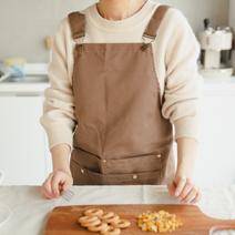 로슨 어깨끈 앞치마, 옵션선택, 브라운