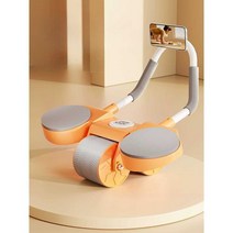 키스티원 코어운동기구 코어 롤러기구 복근 뱃살 홈트, 무음운동기 오렌지 +무릎매트 포함