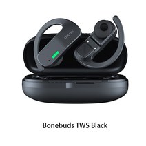 DACOM BONEBUDS 뼈 전도 헤드폰 TWS 방수 BLUETOOTH 이어 버드 TURE 무선 스테레오 스포츠 이어폰 AAC TYPE-C, Black