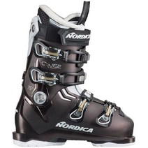Nordica 스키신발 Cruise 75 Ski Boots Womens 2024, Pearl Black/ White/ Gold, 26.5