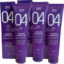 아모스 컬링 에센스 3개/2개/1개 150ml 컬 크림 04 2x 보라색 헤어 탄력 스타일링 웨이브 두피 관리 추천 끈적임 없는 파마 염색 후 미용실 사용, 150ml  3개