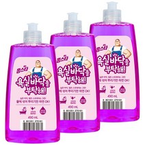 홈스타 욕실바닥을 부탁해 세정제 새콤달콤 핑크향, 490ml, 3개