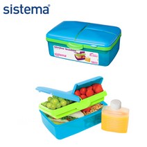 시스테마 트렌드 슬림라인 런치 박스, 1p, 퍼플