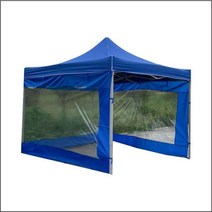 슬러지 보관함 보관소 폐기물 보관 화물 야외 천막, 1.5x1.5 블루 레드 4문 불투명 천