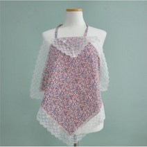 도도한상점 휴대용 식사 앞치마 매너 손수건 성인용 턱받이 무릎덮개겸용 식사앞치마 선물, 8. 로즈화이트