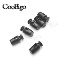 견고한 코드 잠금 스토퍼 플라스틱 토글 클립 실린더 배럴 스프링 클램프 의류 파라코드 끈 배낭 가방 액세, 한개옵션0